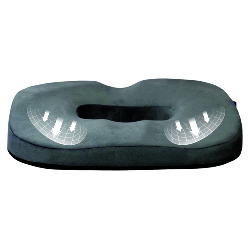Donut seat cushion for relief from piles